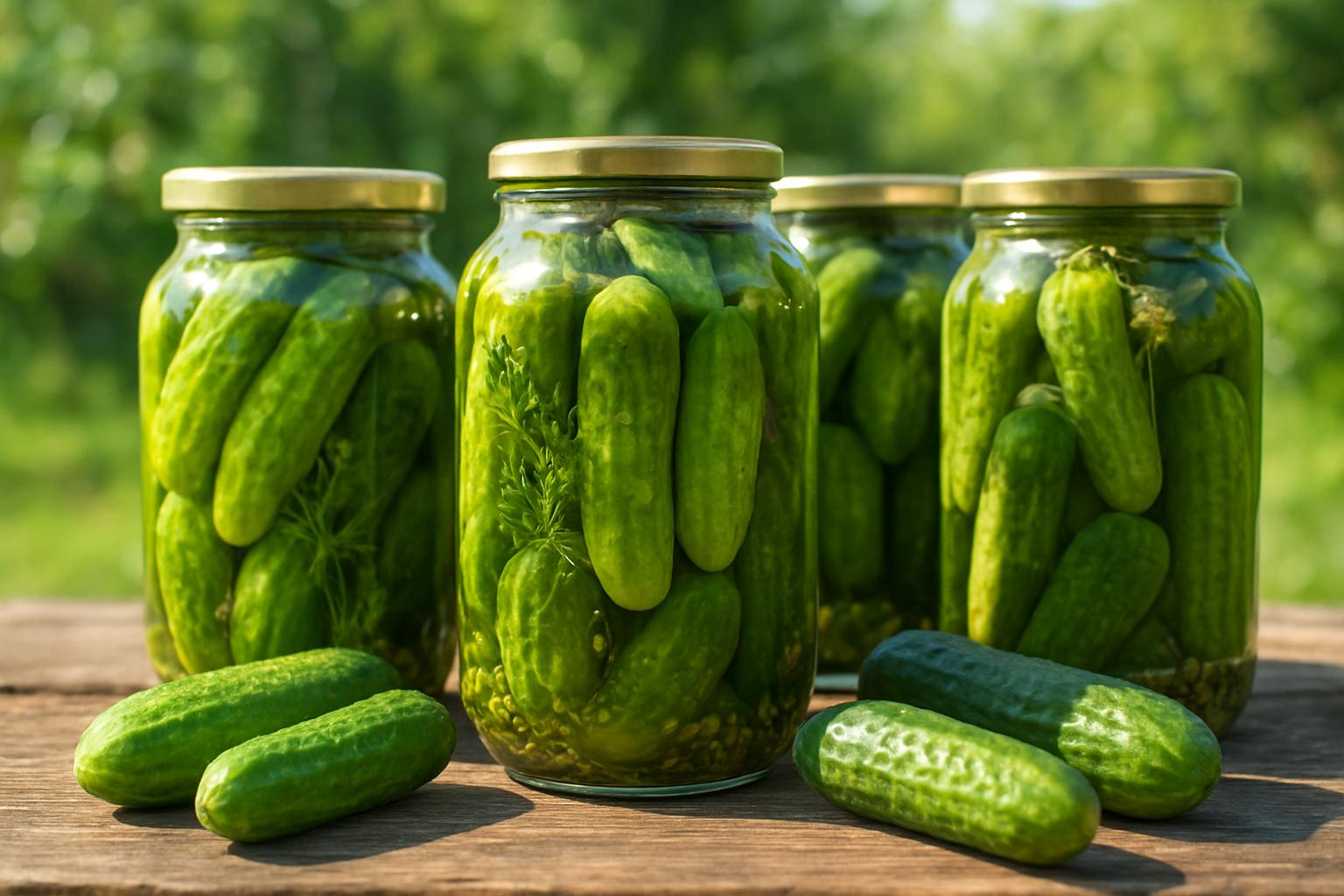 огурцы с укропом