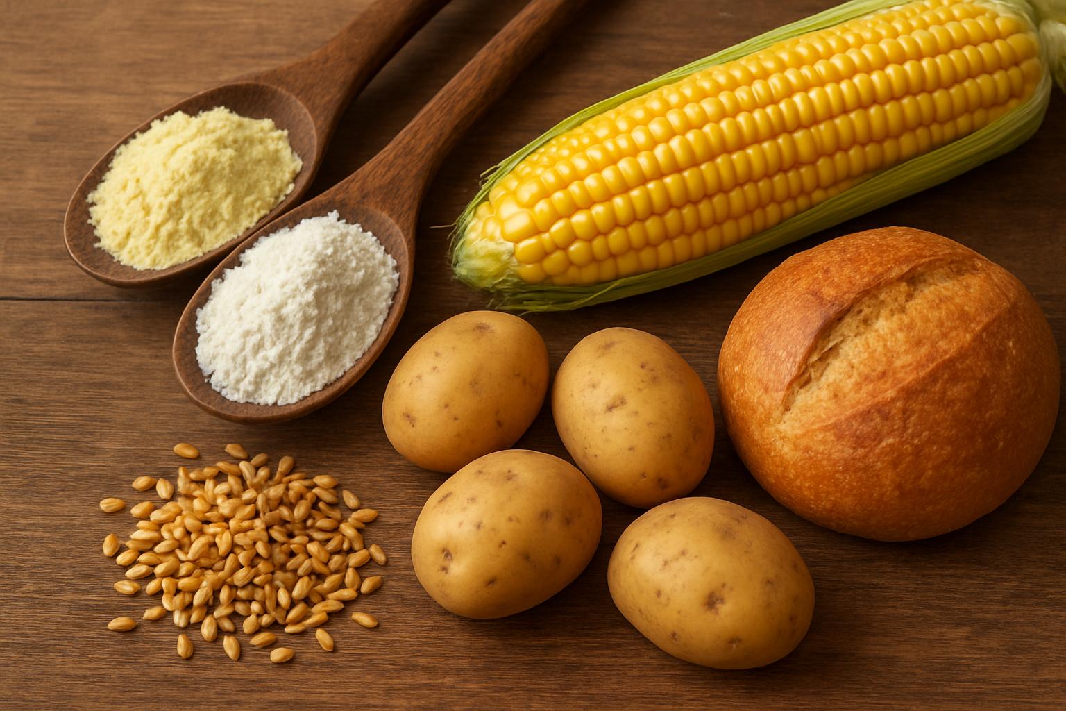 кукурузный и картофельный крахмал