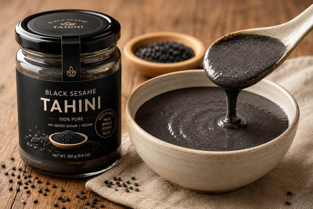 черная кунжутная паста тахини